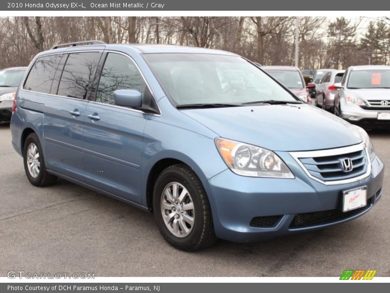 Ocean Mist Metallic / Gray 2010 Honda Odyssey EX-L