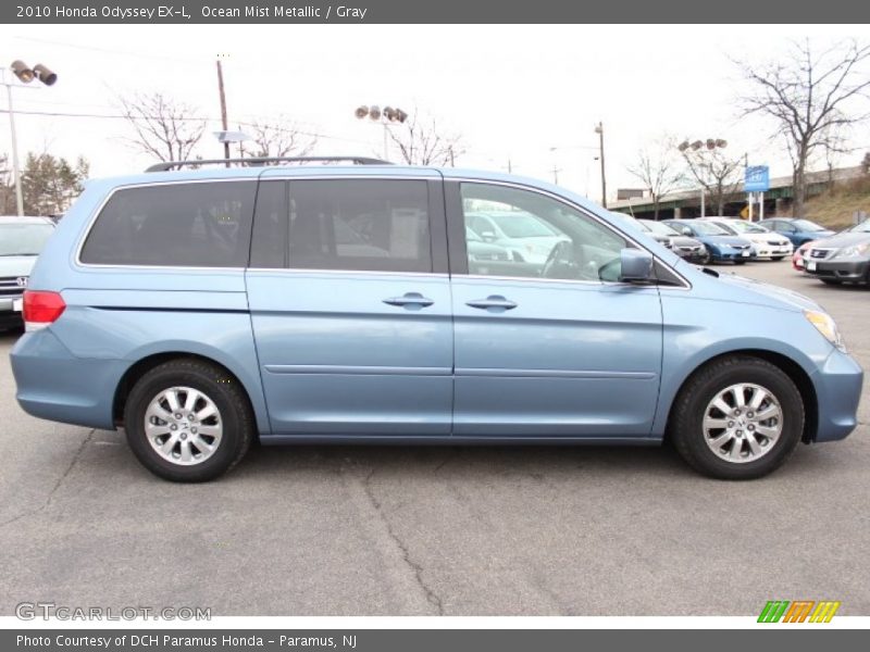 Ocean Mist Metallic / Gray 2010 Honda Odyssey EX-L