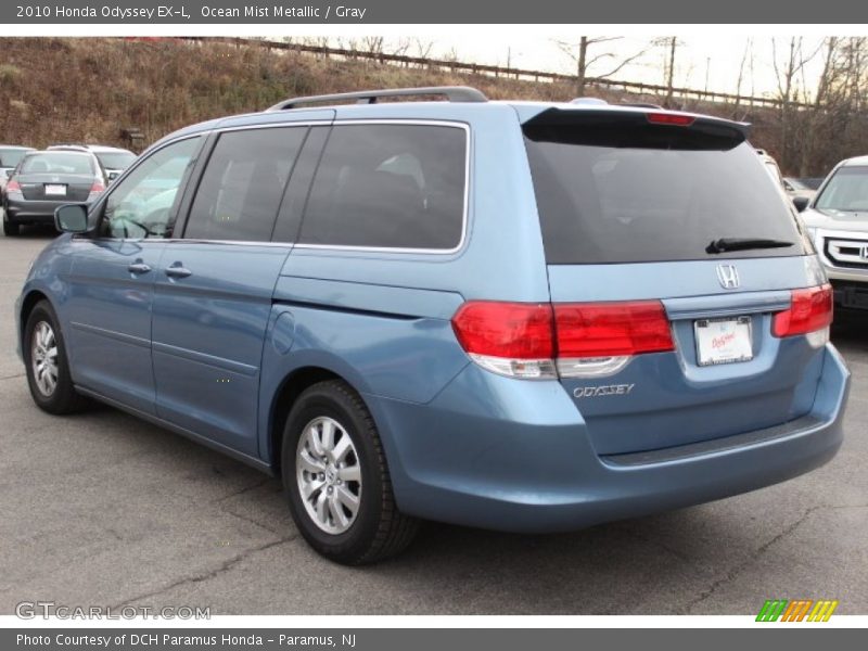 Ocean Mist Metallic / Gray 2010 Honda Odyssey EX-L