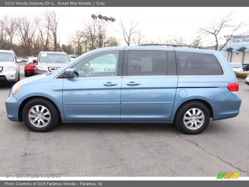 Ocean Mist Metallic / Gray 2010 Honda Odyssey EX-L