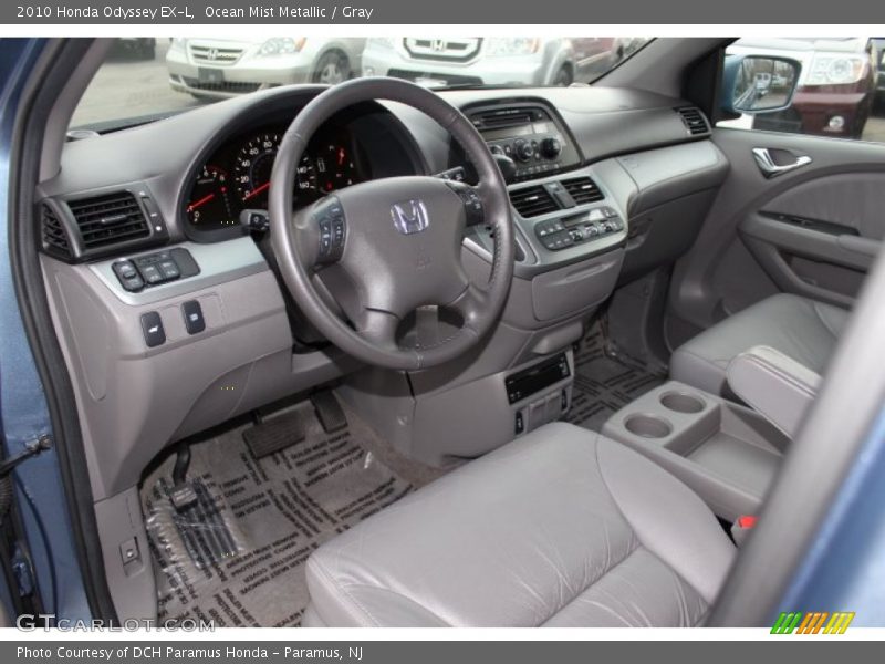 Ocean Mist Metallic / Gray 2010 Honda Odyssey EX-L