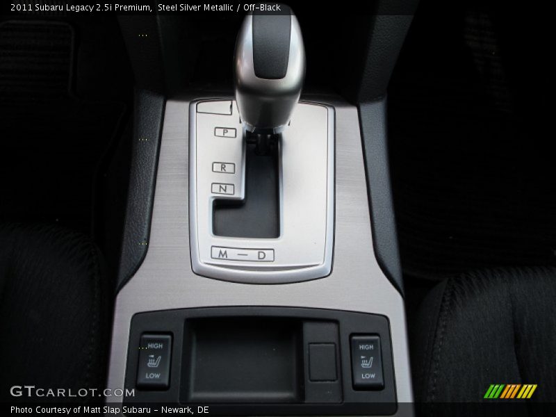 Steel Silver Metallic / Off-Black 2011 Subaru Legacy 2.5i Premium