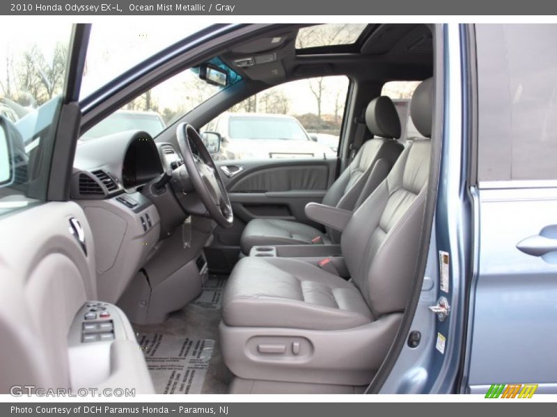Ocean Mist Metallic / Gray 2010 Honda Odyssey EX-L