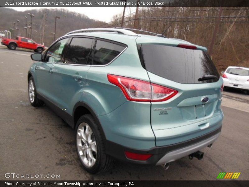 Frosted Glass Metallic / Charcoal Black 2013 Ford Escape Titanium 2.0L EcoBoost 4WD