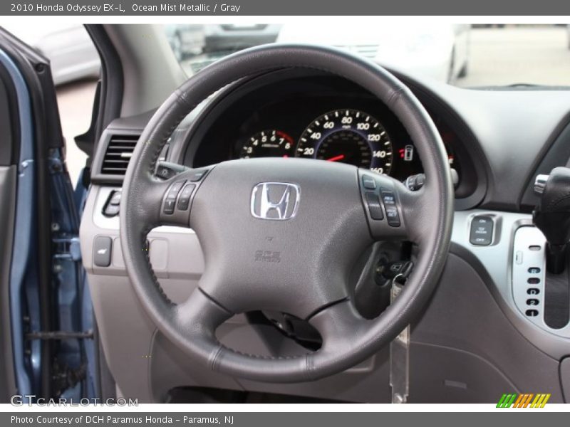 Ocean Mist Metallic / Gray 2010 Honda Odyssey EX-L