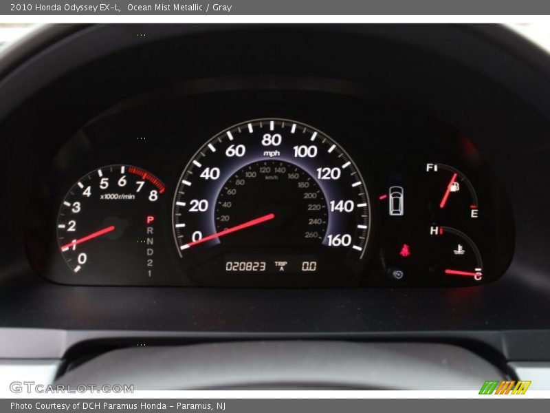 Ocean Mist Metallic / Gray 2010 Honda Odyssey EX-L