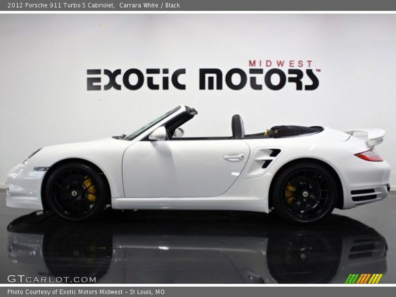 Carrara White / Black 2012 Porsche 911 Turbo S Cabriolet