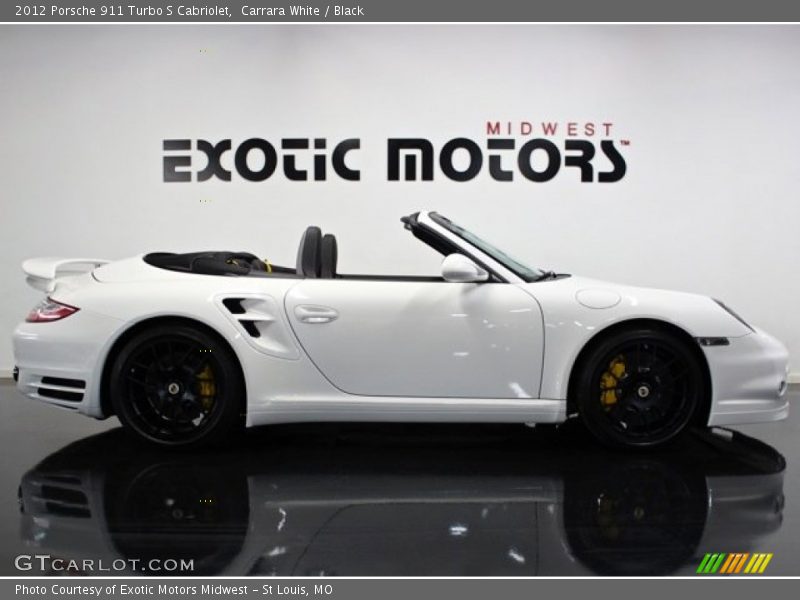 Carrara White / Black 2012 Porsche 911 Turbo S Cabriolet
