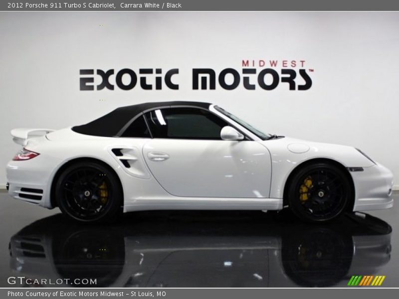 Carrara White / Black 2012 Porsche 911 Turbo S Cabriolet