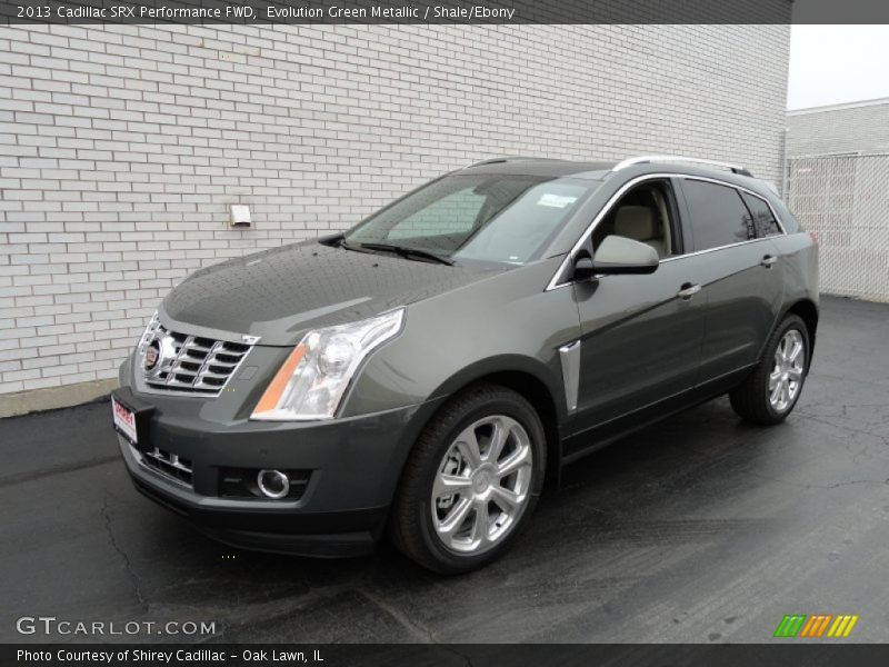 Evolution Green Metallic / Shale/Ebony 2013 Cadillac SRX Performance FWD