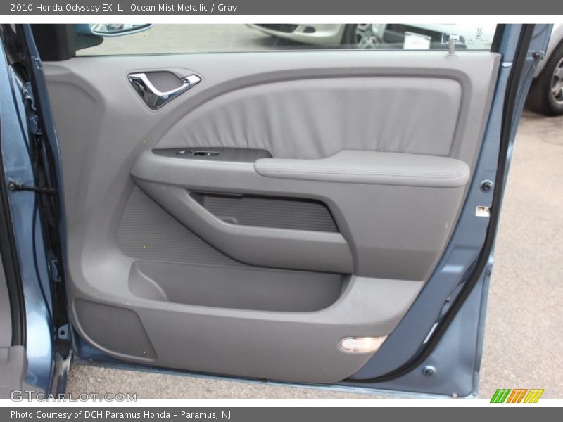 Ocean Mist Metallic / Gray 2010 Honda Odyssey EX-L