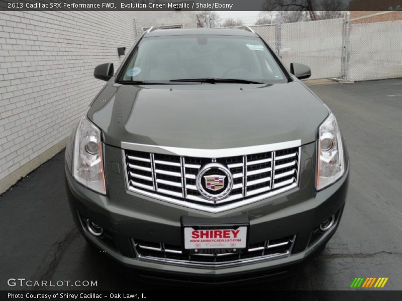 Evolution Green Metallic / Shale/Ebony 2013 Cadillac SRX Performance FWD
