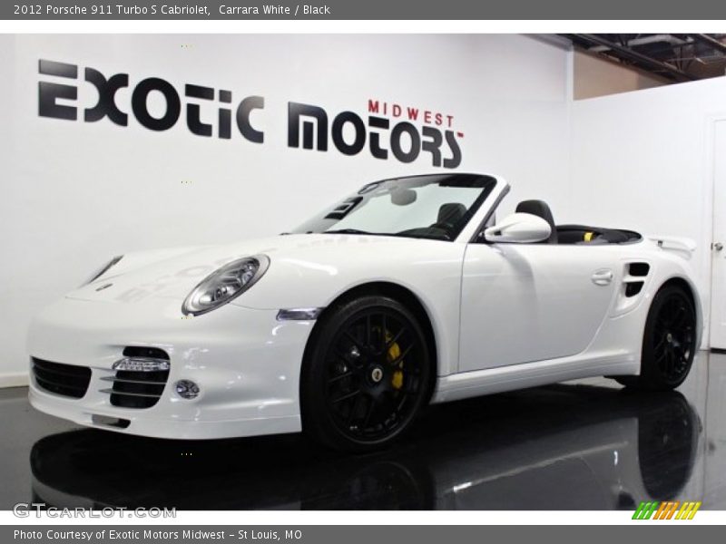 Carrara White / Black 2012 Porsche 911 Turbo S Cabriolet