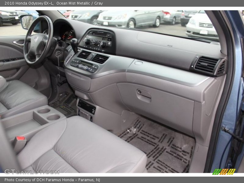 Ocean Mist Metallic / Gray 2010 Honda Odyssey EX-L