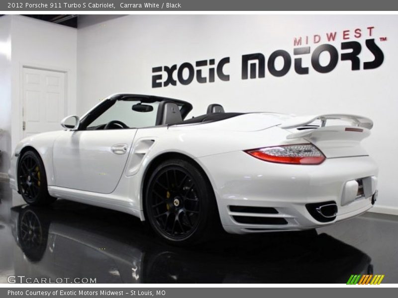 Carrara White / Black 2012 Porsche 911 Turbo S Cabriolet