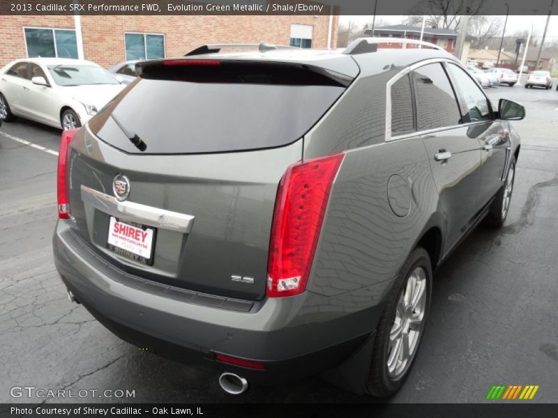 Evolution Green Metallic / Shale/Ebony 2013 Cadillac SRX Performance FWD