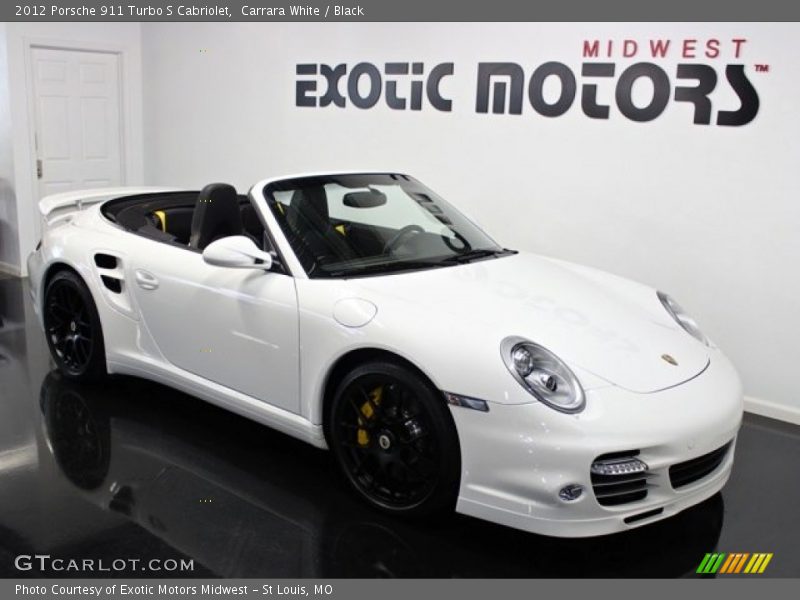 Carrara White / Black 2012 Porsche 911 Turbo S Cabriolet