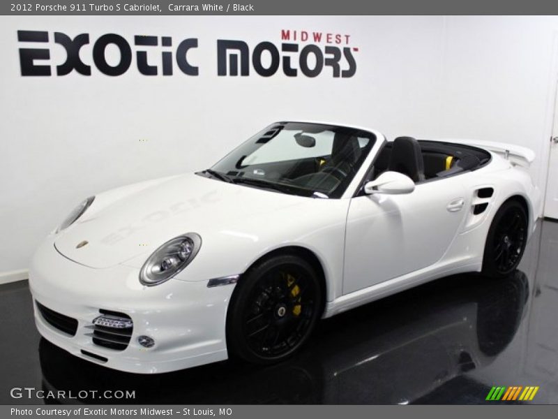Carrara White / Black 2012 Porsche 911 Turbo S Cabriolet