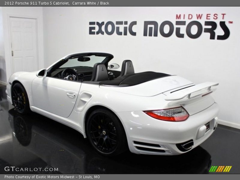 Carrara White / Black 2012 Porsche 911 Turbo S Cabriolet