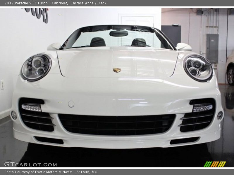 Carrara White / Black 2012 Porsche 911 Turbo S Cabriolet