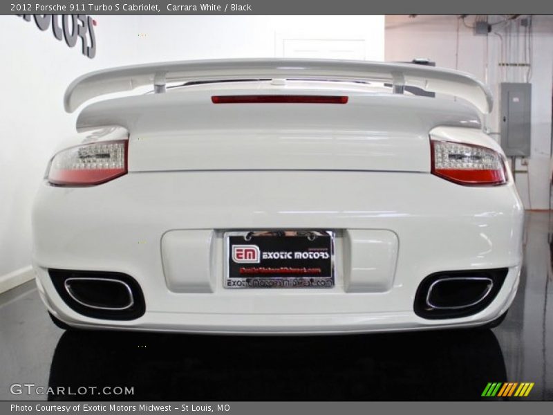 Carrara White / Black 2012 Porsche 911 Turbo S Cabriolet