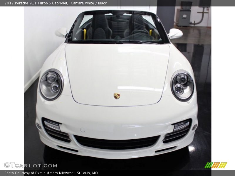 Carrara White / Black 2012 Porsche 911 Turbo S Cabriolet