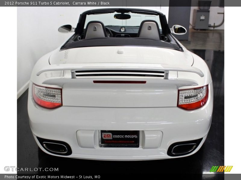 Carrara White / Black 2012 Porsche 911 Turbo S Cabriolet