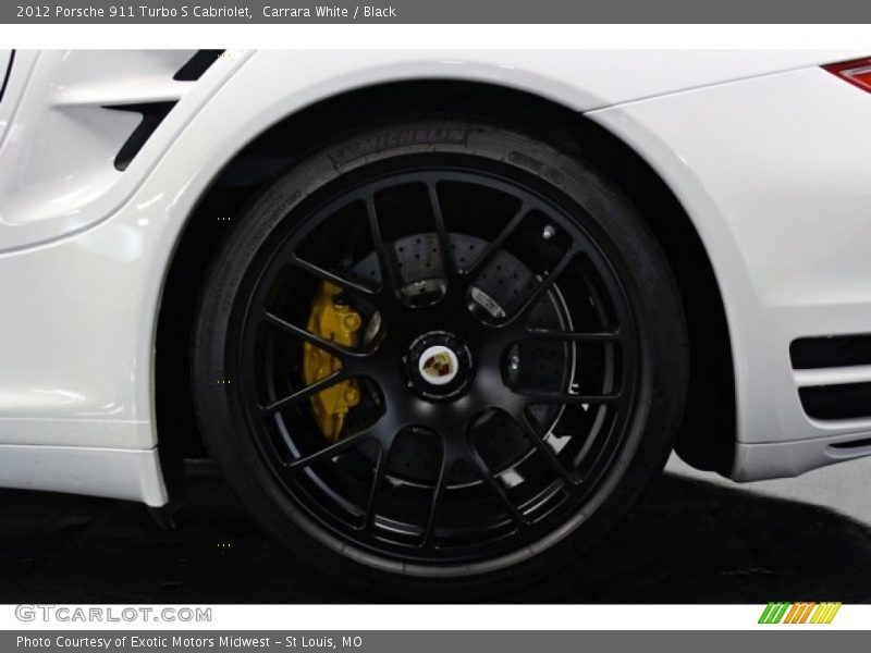 Carrara White / Black 2012 Porsche 911 Turbo S Cabriolet
