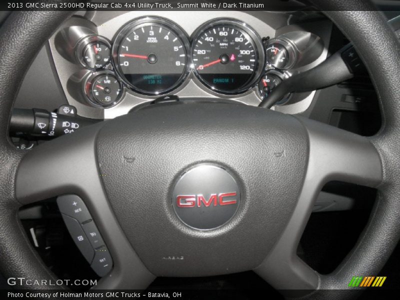 Summit White / Dark Titanium 2013 GMC Sierra 2500HD Regular Cab 4x4 Utility Truck