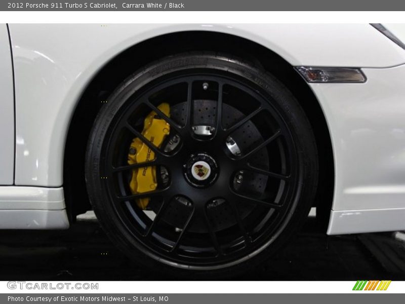 Carrara White / Black 2012 Porsche 911 Turbo S Cabriolet