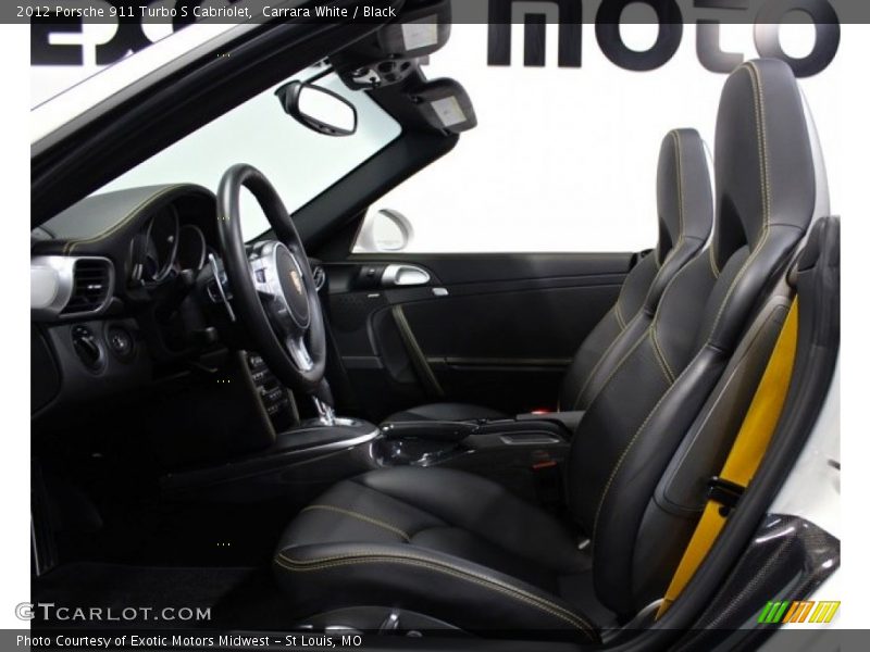 Carrara White / Black 2012 Porsche 911 Turbo S Cabriolet
