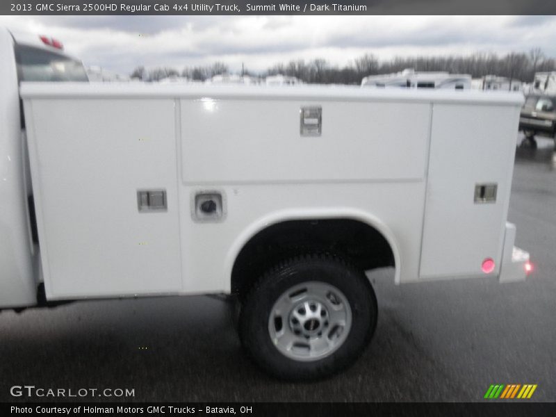 Summit White / Dark Titanium 2013 GMC Sierra 2500HD Regular Cab 4x4 Utility Truck