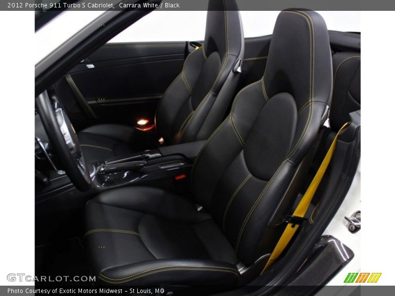 Carrara White / Black 2012 Porsche 911 Turbo S Cabriolet