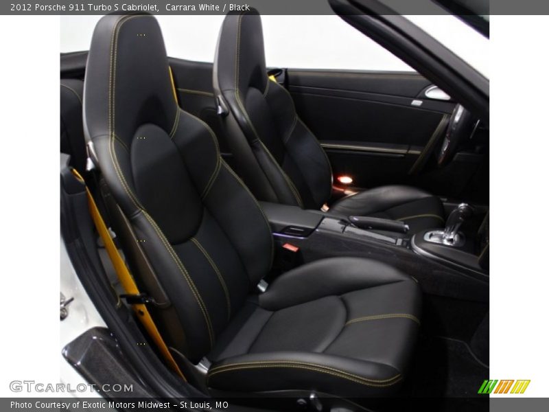 Front Seat of 2012 911 Turbo S Cabriolet
