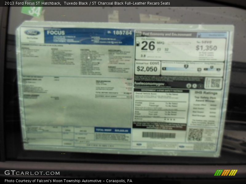 Tuxedo Black / ST Charcoal Black Full-Leather Recaro Seats 2013 Ford Focus ST Hatchback