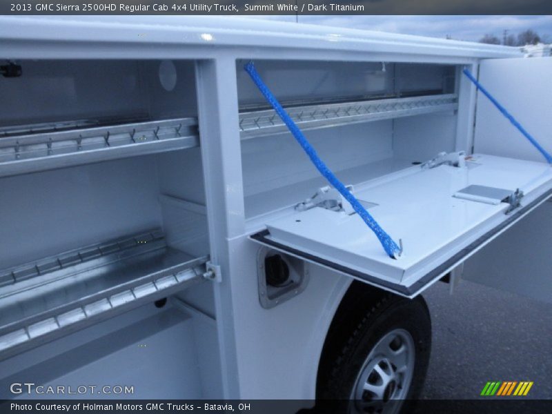 Summit White / Dark Titanium 2013 GMC Sierra 2500HD Regular Cab 4x4 Utility Truck