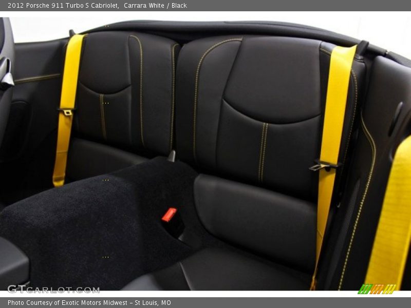 Rear Seat of 2012 911 Turbo S Cabriolet
