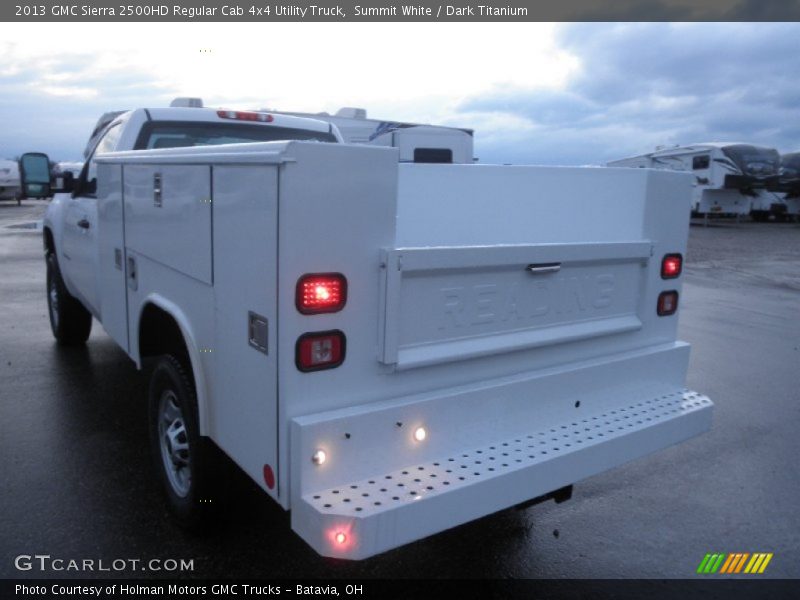 Summit White / Dark Titanium 2013 GMC Sierra 2500HD Regular Cab 4x4 Utility Truck