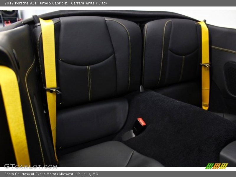 Rear Seat of 2012 911 Turbo S Cabriolet