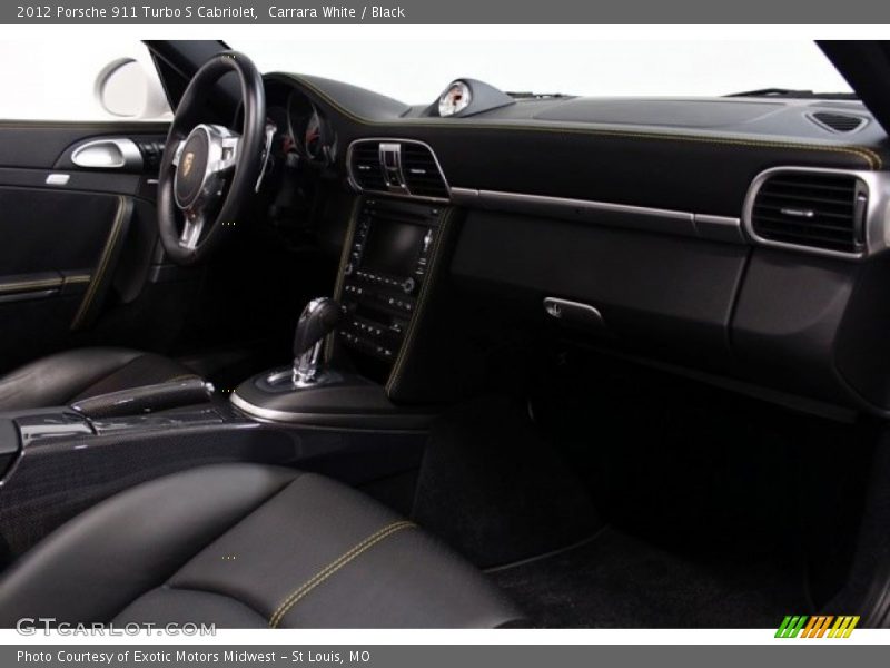 Carrara White / Black 2012 Porsche 911 Turbo S Cabriolet