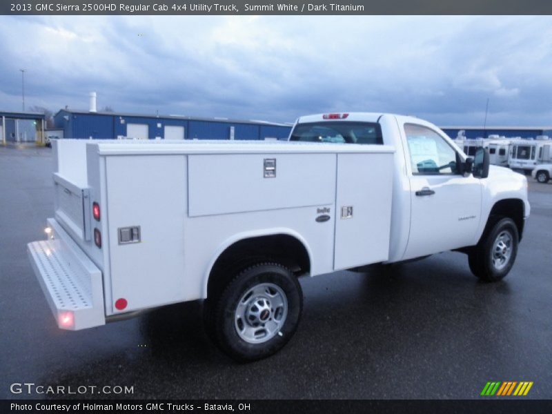 Summit White / Dark Titanium 2013 GMC Sierra 2500HD Regular Cab 4x4 Utility Truck