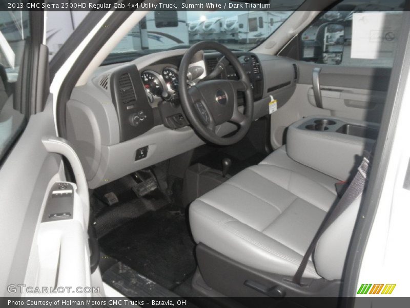 Summit White / Dark Titanium 2013 GMC Sierra 2500HD Regular Cab 4x4 Utility Truck