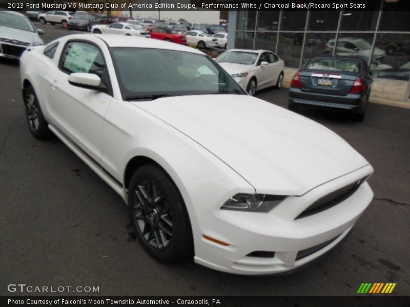 Front 3/4 View of 2013 Mustang V6 Mustang Club of America Edition Coupe