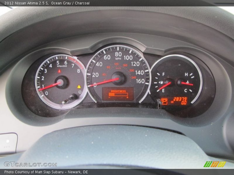 Ocean Gray / Charcoal 2012 Nissan Altima 2.5 S