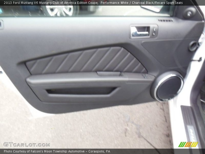 Door Panel of 2013 Mustang V6 Mustang Club of America Edition Coupe