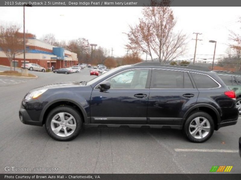 Deep Indigo Pearl / Warm Ivory Leather 2013 Subaru Outback 2.5i Limited