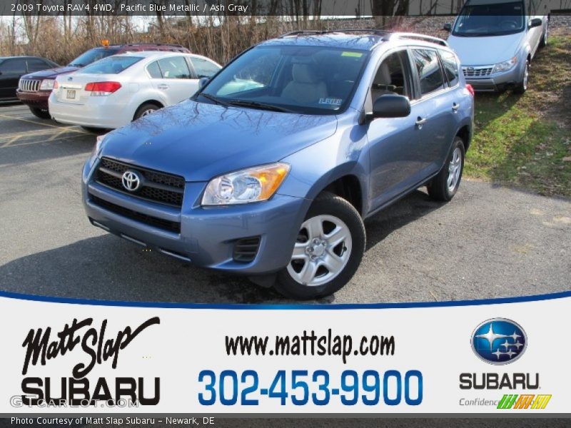 Pacific Blue Metallic / Ash Gray 2009 Toyota RAV4 4WD