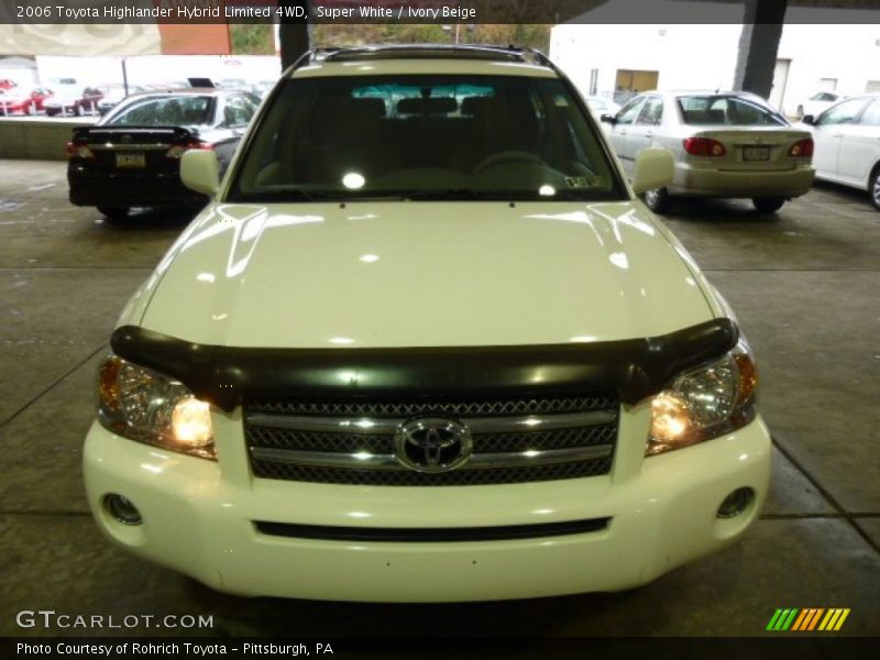 Super White / Ivory Beige 2006 Toyota Highlander Hybrid Limited 4WD