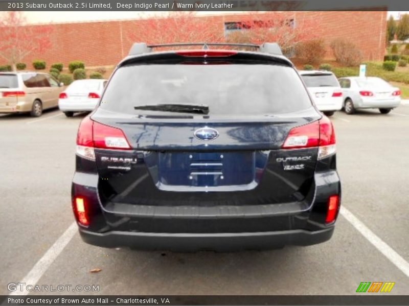 Deep Indigo Pearl / Warm Ivory Leather 2013 Subaru Outback 2.5i Limited