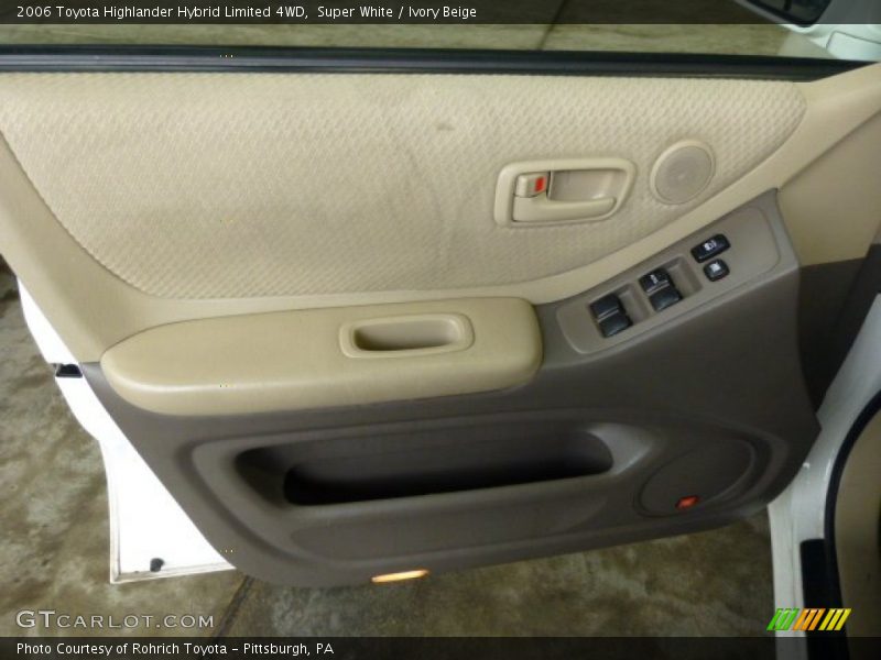 Super White / Ivory Beige 2006 Toyota Highlander Hybrid Limited 4WD